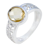 Sara Filigree Yellow Solitaire Ring